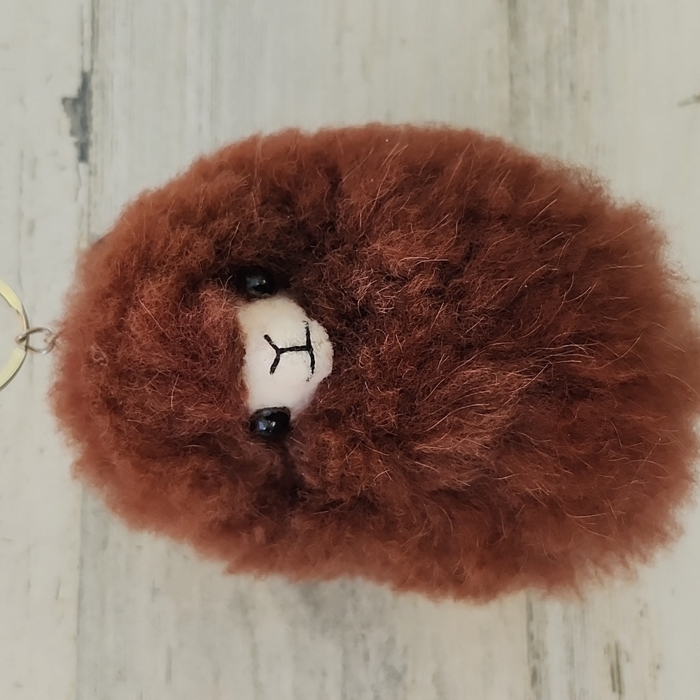 TERRA BABY ALPACA FUR KEYCHAIN/BAG CHARM - Picture 6 of 7
